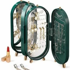 PIXMY Video & Photo PIXMY - Groen - Sieradenhouder - Oorbellenrekje - Sieradenrekje - Sieraden Organizer - Sieraden Doos - Sieraden Opbergen