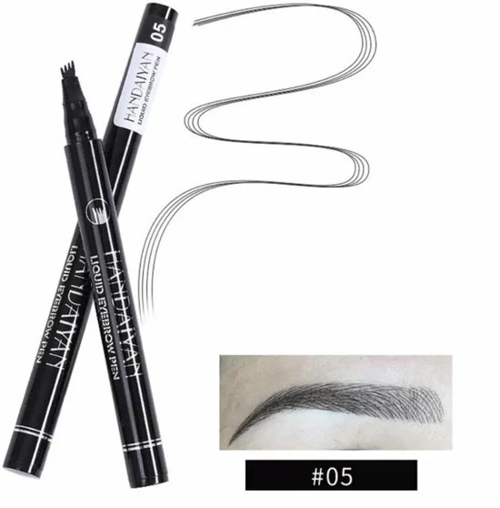 Handaiyan Wenkbrauw Microblade Pen - Tattoo - ZWART 05 - Watervaste Microblading Wenkbrauwpen - Eyebrow Tattoo Pen - Make Up - Microblading - 4 Punts Pen 7 Handaiyan Wenkbrauw Microblade Pen - Tattoo - ZWART 05 - Watervaste Microblading Wenkbrauwpen - Eyebrow Tattoo Pen - Make Up - Microblading - 4 Punts Pen - Afbeelding 7