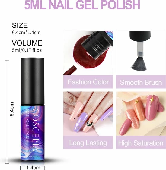 Royala M4X. - Gellak Starterspakket 15 Kleuren - Topcoat Basecoat - Gelpolish Set - Gellak - Gellak Set - UV LED Lamp 36W - Manicure - Nagellak - Nail Art - 15 Kleuren Gel Polish - Nagellakset - Gellakset 11 Royala M4X. - Gellak Starterspakket 15 Kleuren - Topcoat Basecoat - Gelpolish Set - Gellak - Gellak Set - UV LED Lamp 36W - Manicure - Nagellak - Nail Art - 15 Kleuren Gel Polish - Nagellakset - Gellakset - Afbeelding 11
