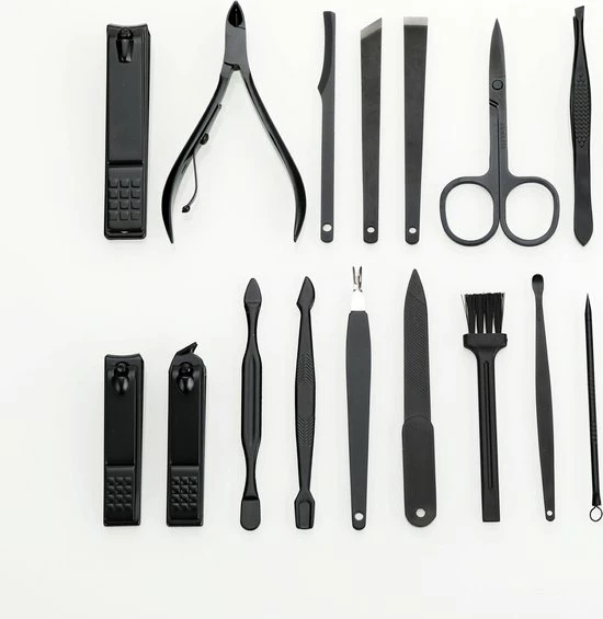 Fritzline© Professionele Manicureset 16-delig | Nagelset Incl. Nagelvijl & Nagelknipper | Lederen Blauwe Etui | Manicure Pedicure Set 3 Fritzline© Professionele Manicureset 16-delig | Nagelset Incl. Nagelvijl & Nagelknipper | Lederen Blauwe Etui | Manicure Pedicure Set - Afbeelding 3