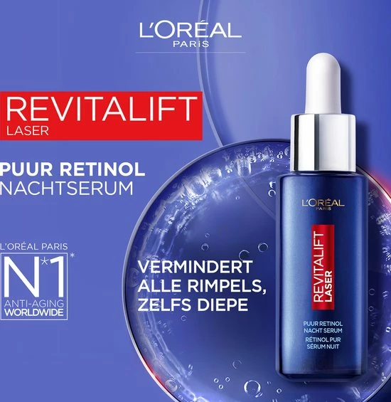 L?Or?al Paris L'Or Al Paris Laser X3 Puur Retinol Nachtserum - 50 Ml 5 L?Or?al Paris L'Or Al Paris Laser X3 Puur Retinol Nachtserum - 50 Ml - Afbeelding 5