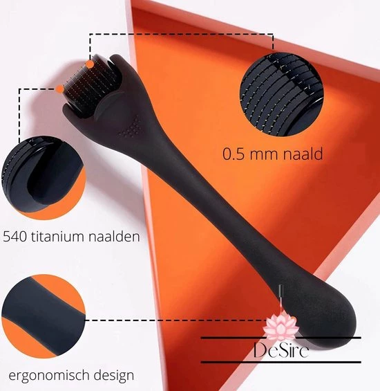 Desire Derma Roller - 540 Needle - 0.5 MM Naald - Steriel Verpakt - Skin Roller - Huid Verzorging - Huidverzorging - Dermaroller - Baardgroei Stimuleren - HaarGroei Stimulatie - Haar En Huid - Strakke Huid - Acné - Puisten - Striae - Littekens 4 Desire Derma Roller - 540 Needle - 0.5 MM Naald - Steriel Verpakt - Skin Roller - Huid Verzorging - Huidverzorging - Dermaroller - Baardgroei Stimuleren - HaarGroei Stimulatie - Haar En Huid - Strakke Huid - Acné - Puisten - Striae - Littekens - Afbeelding 4