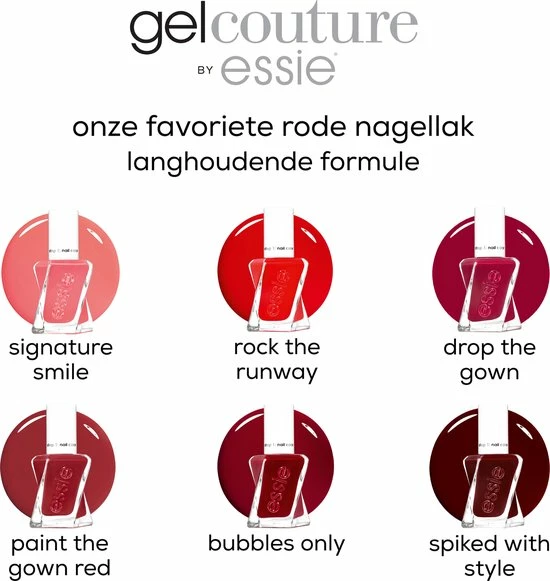 Essie Couture Gel Nagellak - 345 Bubbles Only - Rood - 13,5 Ml 8 Essie Couture Gel Nagellak - 345 Bubbles Only - Rood - 13,5 Ml - Afbeelding 8