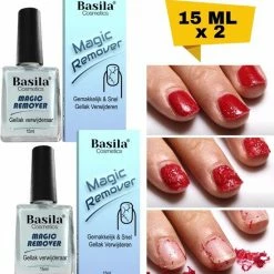 Basila Gellak Verwijderaar - Magic Remover - 2 X 15ml