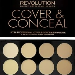 Makeup Revolution Cover & Conceal Cream Palette - Light -Givenchy-winkel 550x583 3