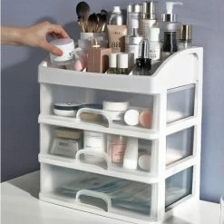 Merkloos Organizer Met Lade - Cosmetica Organizer - Opberger - Sieraden - Beauty - Make Up