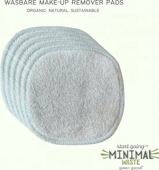 CRYTIVE 16 Stuks XL Herbruikbare Wattenschijfjes - Herbruikbare Wattenschijfjes - Wasbare Zachte Wattenschijfjes - Duurzame & Biologische Wattenschijfjes + Gratis Zak 3 CRYTIVE 16 Stuks XL Herbruikbare Wattenschijfjes - Herbruikbare Wattenschijfjes - Wasbare Zachte Wattenschijfjes - Duurzame & Biologische Wattenschijfjes + Gratis Zak - Afbeelding 3