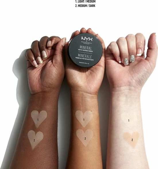 NYX Professional Makeup Mineral Finishing Powder - Light/Medium MFP01 4 NYX Professional Makeup Mineral Finishing Powder - Light/Medium MFP01 - Afbeelding 4