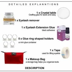 Lashes & More | Wimperextensions Starters Pakket | Oefenset Voor Beginnend Wimperstylist | Lash Kit -Givenchy-winkel 550x589 8