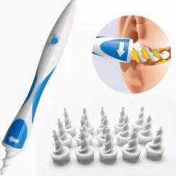 Merkloos Oor Reiniger|Ear Cleaner|16 Vervangtips|Schoon|Na Het Douchen|Schoon|Selfcare|Hebbending