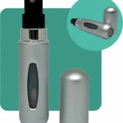 Qualité Specials Qualité - Parfum Verstuiver Navulbaar - Mini Parfum Flesje - Reisflesje - Grijs