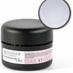 Veronica NAIL-PRODUCTS UV / LED BUILDER Gel Clear, 15 Ml, Middelvisceus Nagel Gel Voor De Mooiste French Manicure Gelnagels, Maar Ook Voor De Natuurlijke Look!