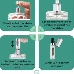 Qualité Specials Qualité - Parfum Verstuiver Navulbaar - Mini Parfum Flesje - Reisflesje - Grijs -Givenchy-winkel 550x606 1