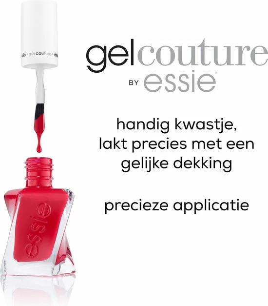 Essie Couture Gel Nagellak - 345 Bubbles Only - Rood - 13,5 Ml 4 Essie Couture Gel Nagellak - 345 Bubbles Only - Rood - 13,5 Ml - Afbeelding 4