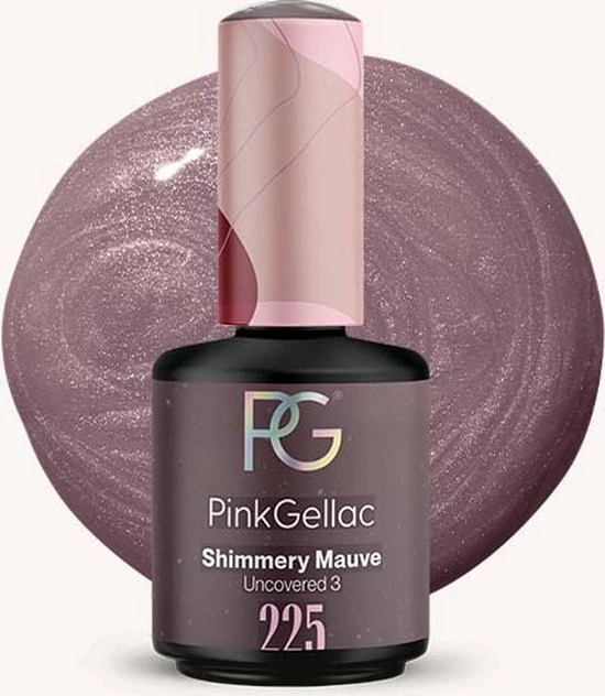 Pink Gellac | Shimmery Mauve - Gellak - Vegan - Paars - Shimmer Finish - 15 Ml 1 Pink Gellac | Shimmery Mauve - Gellak - Vegan - Paars - Shimmer Finish - 15 Ml