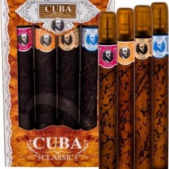 Cuba - Cuba Classic Gift Set Cuba Gold EDT 35 Ml, Cuba Orange EDT 35 Ml, Cuba Red EDT 35 Ml, Cuba Blue EDT 35 Ml - Eau De Toilette - 140ML