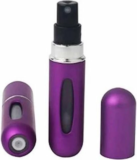MaxedMore Navulbare Parfumverstuiver 5ml Blauw & Paars - 65 Keer Spraybare Parfum Verstuiver - Hervulbaar Tasverstuiver Voor Parfum - Meeneem Mini Geur Flesje Voor Op Reis - Lipstick Formaat Navulbaar Parfumflesje 4 MaxedMore Navulbare Parfumverstuiver 5ml Blauw & Paars - 65 Keer Spraybare Parfum Verstuiver - Hervulbaar Tasverstuiver Voor Parfum - Meeneem Mini Geur Flesje Voor Op Reis - Lipstick Formaat Navulbaar Parfumflesje - Afbeelding 4