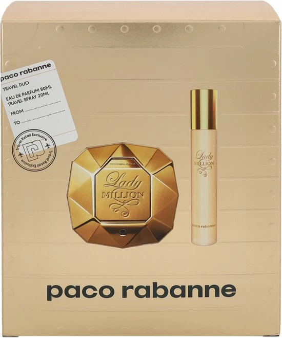 Paco Rabanne Lady Million Giftset 100 Ml 2 Paco Rabanne Lady Million Giftset 100 Ml - Afbeelding 2