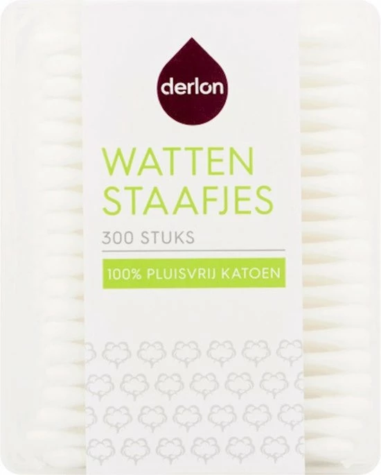 Deepfresh Wattenstaafjes/ Cotton Buds - 300 Stuks 2 Deepfresh Wattenstaafjes/ Cotton Buds - 300 Stuks - Afbeelding 2