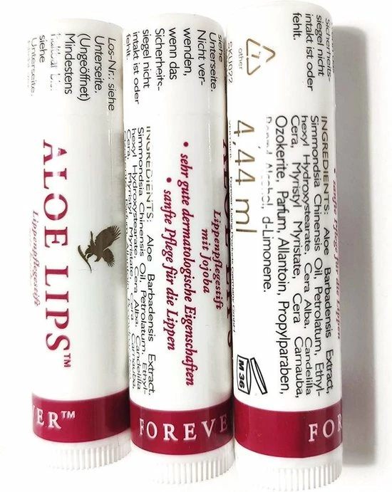 Forever Living Forever Aloe Lips - Voordeelpakket 3x Sticks 2 Forever Living Forever Aloe Lips - Voordeelpakket 3x Sticks - Afbeelding 2