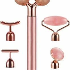 Glamour Care - 5-in-1 Elektrische Jade Roller - Rose Gold