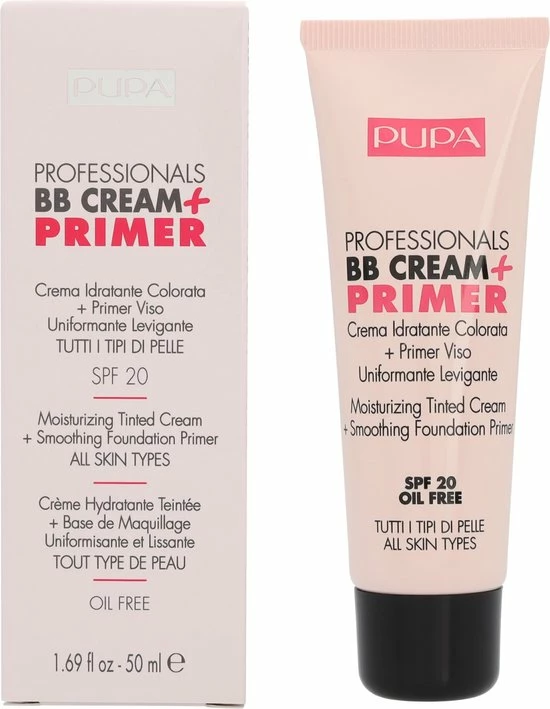 Pupa Milano Professionals BB Cream + Primer - Nude 001 13 Pupa Milano Professionals BB Cream + Primer - Nude 001 - Afbeelding 13