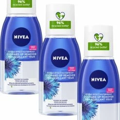 NIVEA Double Effect Oogmake-up Remover 3x125ml