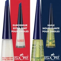 Herome Combi-Pack Nagelverharder Extra Sterk En Base Coat - Nagelversterker - Met Voedende Nagelolie - Herstelt Droge, Breekbare Nagels - Verhelpt Zwakke En Gevoelige Nagels (Nail Hardener Extra Strong & Nourishing Nail Oil) - 2*10ml.
