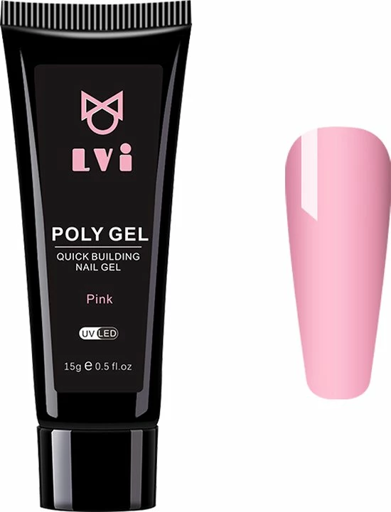 Elvi Polygel Starterskit - Complete Set Inc. USB UV/Led Mini Lamp-Nagelverlenging- Polygel 6 X 15g Perfecte Kleuren Roze - Polyacryl UV Nagellak-Quick Extension Temperature Color Changing UV Gel Pink 15 Elvi Polygel Starterskit - Complete Set Inc. USB UV/Led Mini Lamp-Nagelverlenging- Polygel 6 X 15g Perfecte Kleuren Roze - Polyacryl UV Nagellak-Quick Extension Temperature Color Changing UV Gel Pink - Afbeelding 15