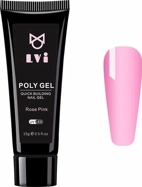 Elvi Polygel Starterskit - Complete Set Inc. USB UV/Led Mini Lamp-Nagelverlenging- Polygel 6 X 15g Perfecte Kleuren Roze - Polyacryl UV Nagellak-Quick Extension Temperature Color Changing UV Gel Pink 14 Elvi Polygel Starterskit - Complete Set Inc. USB UV/Led Mini Lamp-Nagelverlenging- Polygel 6 X 15g Perfecte Kleuren Roze - Polyacryl UV Nagellak-Quick Extension Temperature Color Changing UV Gel Pink - Afbeelding 14