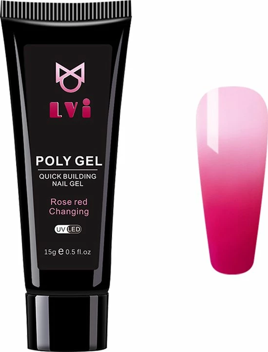 Elvi Polygel Starterskit - Complete Set Inc. USB UV/Led Mini Lamp-Nagelverlenging- Polygel 6 X 15g Perfecte Kleuren Roze - Polyacryl UV Nagellak-Quick Extension Temperature Color Changing UV Gel Pink 17 Elvi Polygel Starterskit - Complete Set Inc. USB UV/Led Mini Lamp-Nagelverlenging- Polygel 6 X 15g Perfecte Kleuren Roze - Polyacryl UV Nagellak-Quick Extension Temperature Color Changing UV Gel Pink - Afbeelding 17