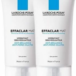 La Roche-Posay Effaclar Mat Dagcrème - 2x40ml - Tegen Zichtbare Poriën