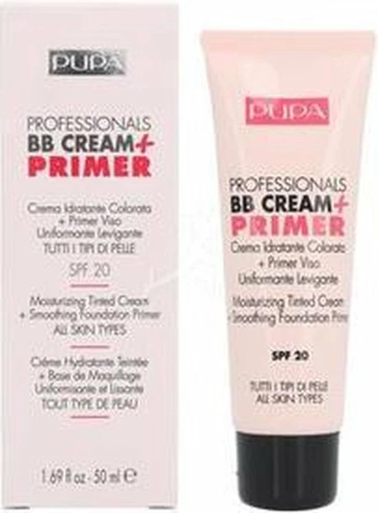 Pupa Milano Professionals BB Cream + Primer - Nude 001 16 Pupa Milano Professionals BB Cream + Primer - Nude 001 - Afbeelding 16