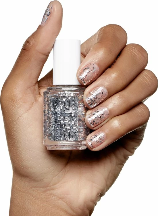 Essie 278 Set In Stones - Zilver Glitter - Nagellak 7 Essie 278 Set In Stones - Zilver Glitter - Nagellak - Afbeelding 7