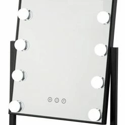 Bright Beauty Vanity Make Up Spiegel Met Verlichting - Zwart - Dimbaar Met Drie Lichtstanden