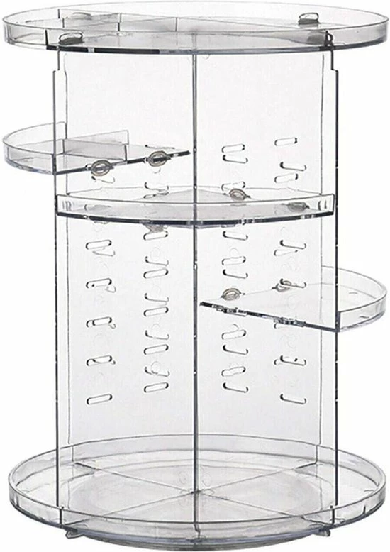 Merkloos Make Up Organizer - 360 Graden Roterend - Beauty Voor Cosmetica - Opbergdoos Cosmetica - Make Up Organizer Transparant - Parfum Organizer 3 Merkloos Make Up Organizer - 360 Graden Roterend - Beauty Voor Cosmetica - Opbergdoos Cosmetica - Make Up Organizer Transparant - Parfum Organizer - Afbeelding 3