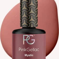 Pink Gellac | Mystic - Gellak - Vegan - Bruin - Creamy Finish - 15 Ml