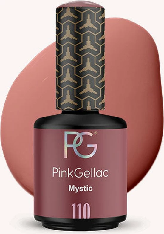 Pink Gellac | Mystic - Gellak - Vegan - Bruin - Creamy Finish - 15 Ml 1 Pink Gellac | Mystic - Gellak - Vegan - Bruin - Creamy Finish - 15 Ml