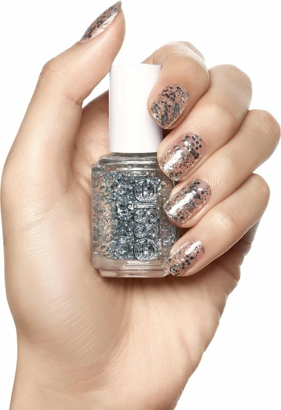 Essie 278 Set In Stones - Zilver Glitter - Nagellak 6 Essie 278 Set In Stones - Zilver Glitter - Nagellak - Afbeelding 6