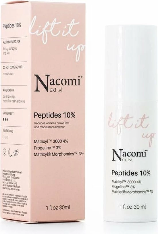 Nacomi Lift It Up Peptides Serum 10% 30ml. 1 Nacomi Lift It Up Peptides Serum 10% 30ml.