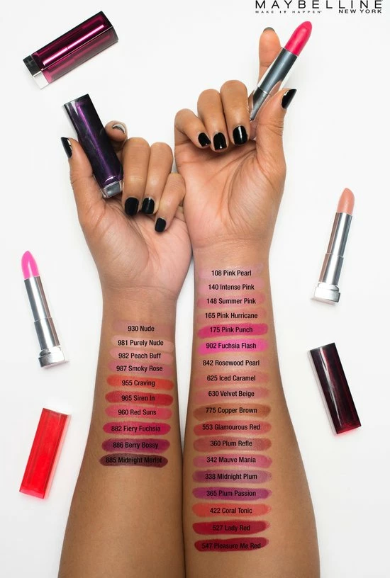 Maybelline Color Sensational - 547 Pleasure Me Red - Rood - Lippenstift 5 Maybelline Color Sensational - 547 Pleasure Me Red - Rood - Lippenstift - Afbeelding 5