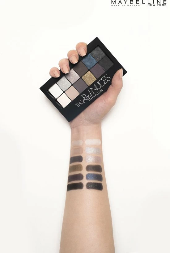 Maybelline The Rock Nudes Oogschaduwpallet- 12 Rock Nudes Blauw Tinten 7 Maybelline The Rock Nudes Oogschaduwpallet- 12 Rock Nudes Blauw Tinten - Afbeelding 7