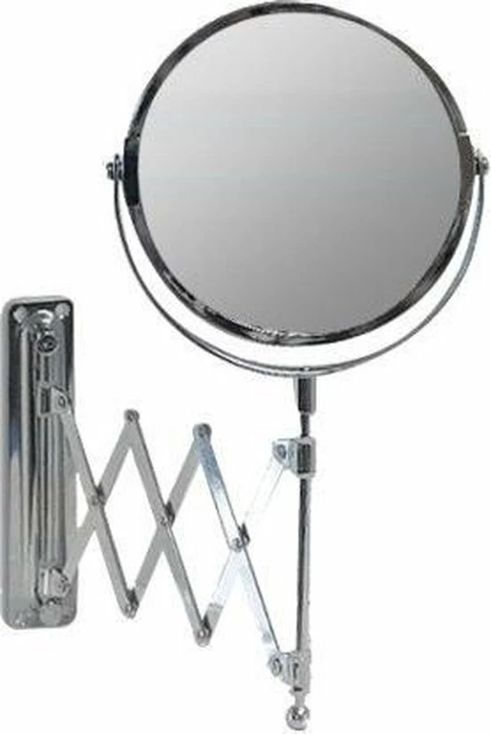Saniclass Scheerspiegel Wandmodel - Vergrootspiegel Badkamer Chroom 20cm 1 Saniclass Scheerspiegel Wandmodel - Vergrootspiegel Badkamer Chroom 20cm