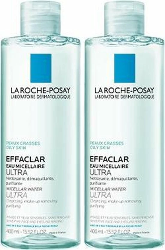 La Roche-Posay Effaclar Micellair Water - 2x400 Ml 1 La Roche-Posay Effaclar Micellair Water - 2x400 Ml